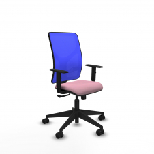 Piqueras y Crespo Motilla sincro malla azul bali rosa brazos 1D base piramidal ruedas 65mm nailon