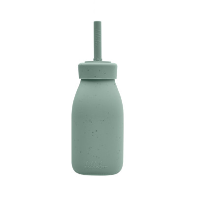 Biberón con pajita Platinum Silicone Sage