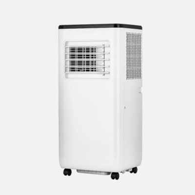 Aire Acondicion.portatil Puff Blanco/negro 9000btu/2350fr 950w 2vel Deshumidificador C/remoto,kit Ventana 70x33x28cm