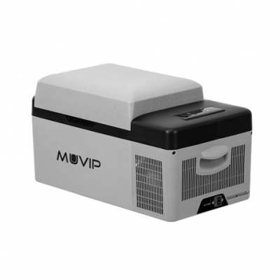 Muvip Nevera Portatil con Compresor 20L Bluetooth, USB - Temperatura -20º/+20º - Conexion 12/24/220V - Consumo 45W - Proteccion Bateria del Vehiculo - Compresor Silencioso - Medidas 59.8x32x32cm - Col