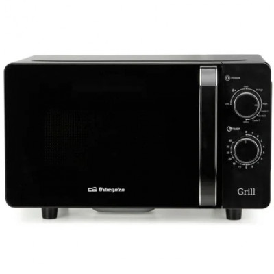 Microondas Orbegozo MIG 2071 CE/ 700W/ Capacidad 20L/ Función Grill/ Negro