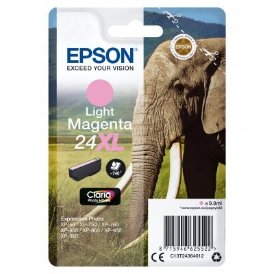Cartucho de Tinta Original Epson nº24 XL Alta Capacidad/ Magenta Claro