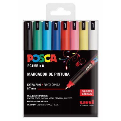 Uniball Estuche Basic Marcador Posca Pc-1mr8c -8u-