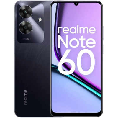 Realme Note 60 Smartphone Pantalla 6.75 - 3GB - 64GB - Camara 32MP - Bateria 5000mAh - Color Negro