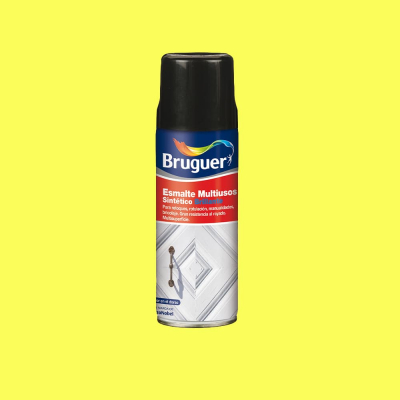 Esmalte sintetico multiuso spray amarillo limon brillante 0,4l 5197985 bruguer