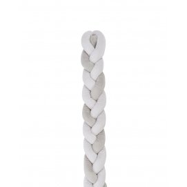 KIKKA BOO Protector trenzado 180cm 3 trenzas (12cm) Gris