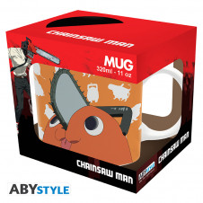 Taza abystyle chainsaw man pochita 320 ml