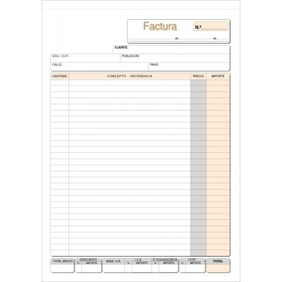 TALONARIO FACTURAS Fº NATU TRIPLI LOAN
