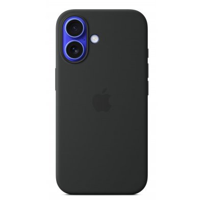 Funda de silicona con MagSafe para el iPhone 16 - Negro