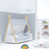 Cama cabaña Montessori madera 70x140 cm + nórdico Galaxy · Homy Life