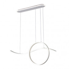 Colgante Style Blanco 205w 3000-4000-6000k 17940lm C/luz Ambiente Remoto Y Reg.intensidadad Regx100x15cm