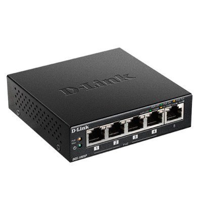 Switch D-Link DGS-1005P 5 Puertos/ RJ-45 10/100/1000 PoE