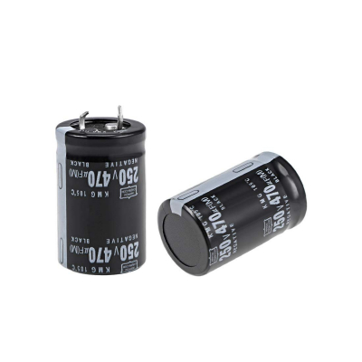 Condensador Electrolítico 2PIN 470uF 250Vdc 105ºC