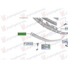 MOLDURA EN MEDIO PARA REJILLA DELANTERA 2024- (O)