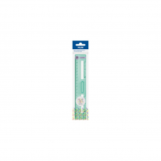 Milan Regla 20 cm transparente serie New Look, verde