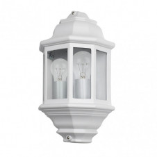 Aplique Exterior Aluminio Shaula 2xe27 Blanco Ip44 38,5x22x12,5 Cm