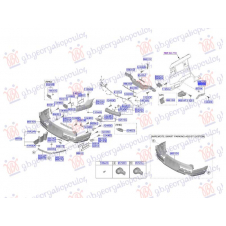 SOPORTE LATERAL SUPERIOR DE PLASTICO PARA PARACHOQUE TRASERO (O)