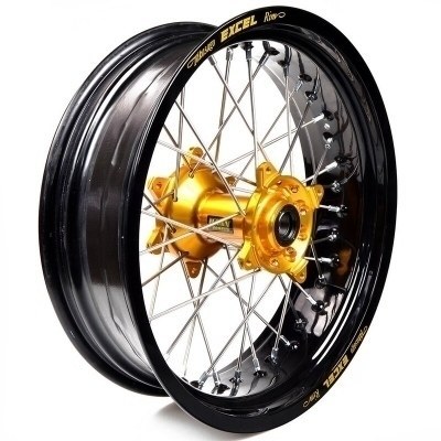 Rueda completa Haan Wheels aro negro 17-5,50 buje oro 1 16010/3/2 1 16010/3/2