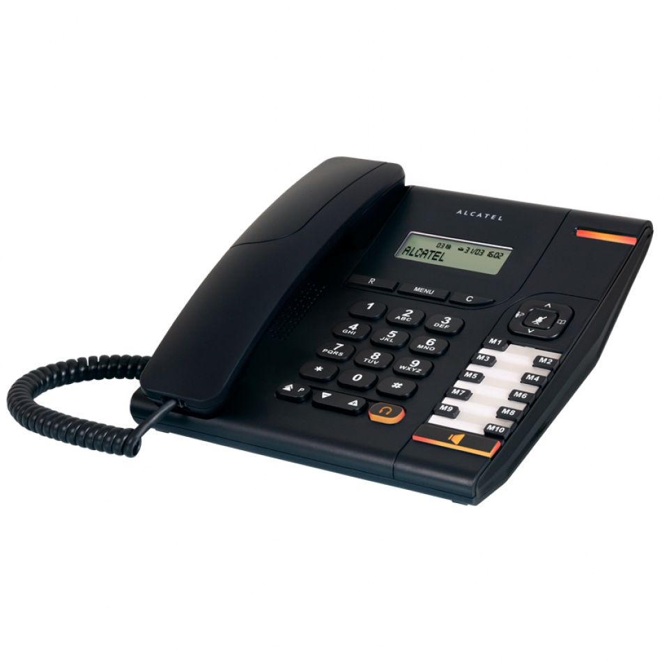 ALCATEL TELEFONO FIJO COMPACTO TEMPORIS 580 BLACK
