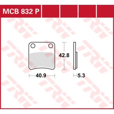 Pastillas de freno metal sinterizado SV TRW MCB832P