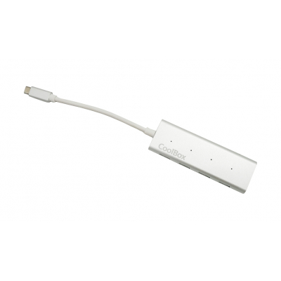 COO-HUC4U3 hub de interfaz USB 3.2 Gen 1 (3.1 Gen 1) Type-C 5000 Mbit/s Aluminio