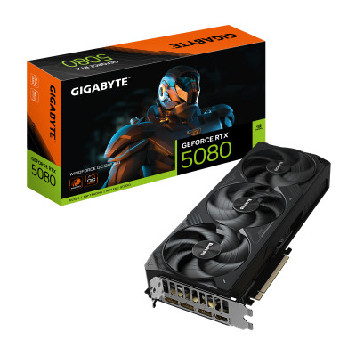 Tarjeta Gráfica Gigabyte GeForce RTX 5080 WindForce OC SFF/ 16GB GDDR7