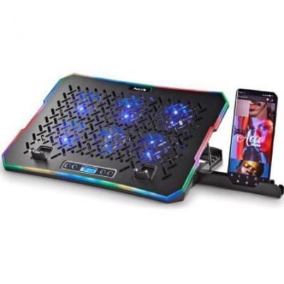 Soporte Refrigerante NGS Hero Stand para Portátiles hasta 15.6/ Iluminación LED