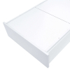 Cama junior 90x200 cm con cajones inferiores · KUBO White · Alondra