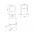 Lavadora Smeg LB2T92ASES, 9 kg, 1200 rpm, clase A, blanco - imagen 2