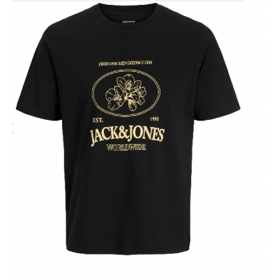 Camiseta JACK & JONES JORNANTUCKET TEE SS CN FST 12297895 Negro Negro