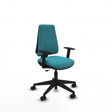 Piqueras y Crespo Elche CP bali turquesa brazos 1D base piramidal ruedas nailon 65mm