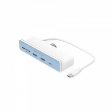 HYPER HD34A8 hub de interfaz USB 3.2 Gen 1 (3.1 Gen 1) Type-C 10 Mbit/s Blanco