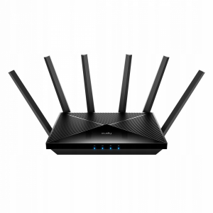 Cudy Router WiFi 7 Dual Band Gigabit BE6500 - Velocidad hasta 1000Mbps - 4 Puertos - 4 Antenas Fijas de 5dBi - Tecnologia MU-MIM