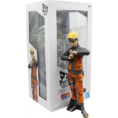Figura Banpresto Grandista Naruto Shippuden Naruto Uzumaki - Licencia oficial - 27 cm - PVC y ABS
