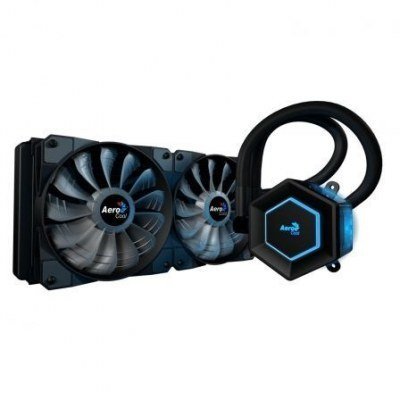 SISTEMA DE REFRIGERACIÓN LÍQUIDA AEROCOOL P7L240 - ILUMINACIÓN RGB - RADIADOR 2 VENTILADORES - SOCKET INTEL/AMD SEGÚN ESPECIFICACIONES