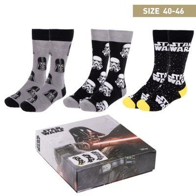 Pack calcetines 3 piezas star wars talla 40 - 46