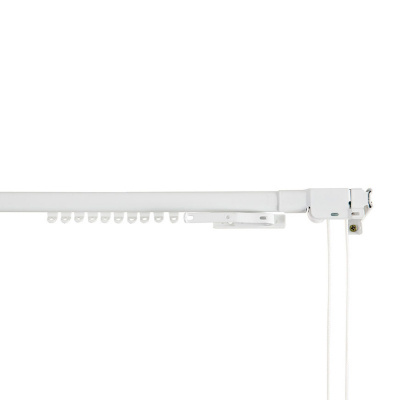 Riel reforzado extensible 120-210cm blanco cintacor - storplanet