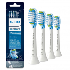 Philips Sonicare C3 Premium Plaque Defence HX9044/17 Pack de 4 cabezales blancos de cepillos
