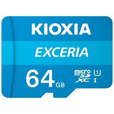 MICRO SD KIOXIA 64GB EXCERIA UHS-I C10 R100 CON ADAPTADOR