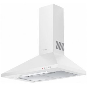 Campana decorativa de pared piramidal Mepamsa GAVIA 60 BLANCA, 60 cm, 740 m3/h, clase B, 3 velocidades + intensivo, 67dB, filtro aluminio, 2 luces LED, blanco