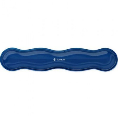 Reposamuñecas Subblim Ergo Cristal Flex/ Azul Oscuro