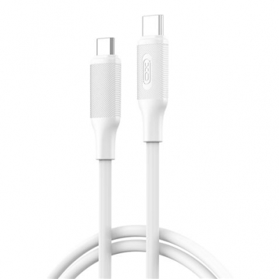 XO NBQ265B Cable USB-C Macho a USB-C Macho - 1m - 60W - Color Blanco