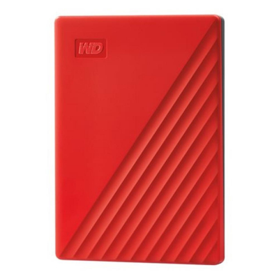 Disco duro externo hdd wd western digital 4tb my passport usb 3.2 rojo