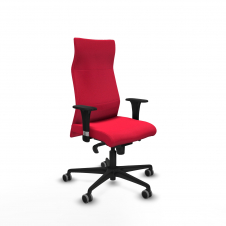 Piqueras y Crespo Albacete direcci?n sincro bali rojo brazos 1D cromados base nailon ruedas 65 engomadas