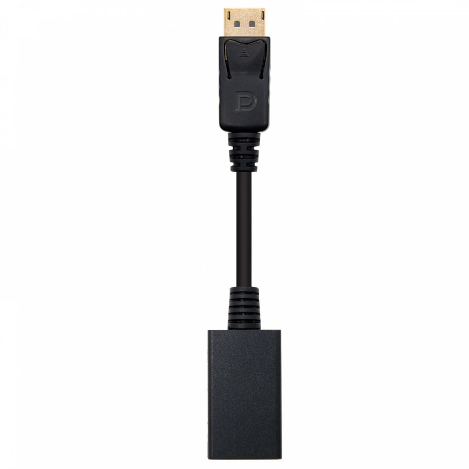 Nanocable CONVERSOR DISPLAYPORT A HDMI, DP/M-HDMI/H, NEGRO, 15 CM