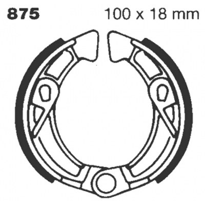 Zapatas de freno estándar EBC 875