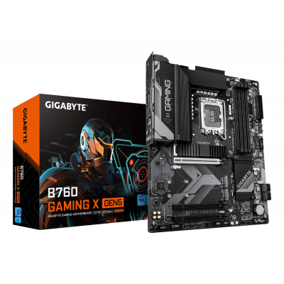 B760 GAMING X GEN5 Placa Base  Compatible con procesadores Intel Core 14ª generación, VRM de 8+1+1 fases, hasta 5600 MHz DDR5, 3 x M.2 PCIe 4.0, LAN 2.5 GbE, USB 3.2 Gen 2