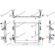 RADIATOR (565x485x22) (NRF)