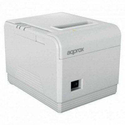 Impresora de Tickets Approx appPOS80AM3WH/ Térmica/ Ancho papel 80mm/ USB-RS232-Ethernet/ Blanca