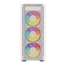 Gabinete Gamer Media Torre DragonFly Crystal GM745 Panel Izq Cristal + Frente Cristal / Azender Blanco